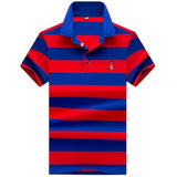 2020 NEW Polo shirt High quality brand striped Casual men polo shirt Summer cotton shirt polo male Branded clothing