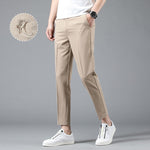 2020 Brand Ankle-Length Pants Men high quality Straight Fit Mens Business Joggers Suits Pant Khaki Stretch Casual Trousers Male