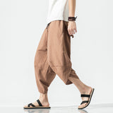 Autumn Harajuku Men Hip Hop Harem Pants Summer 2019 Trousers Mens Casual Pants Male Stripe Calf-length Pants Chinese Style 5XL
