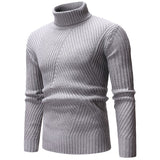 2020 Autumn Winter Men's Sweater Men'S Turtleneck Solid Color Casual Sweater Men Slim Fit Brand Knitted Pullovers Men Clothes