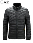 Saz Top Quality Ultra Light Jacket Down Warm Hooded Men Portable Jacket Coat
