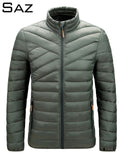 Saz Top Quality Ultra Light Jacket Down Warm Hooded Men Portable Jacket Coat